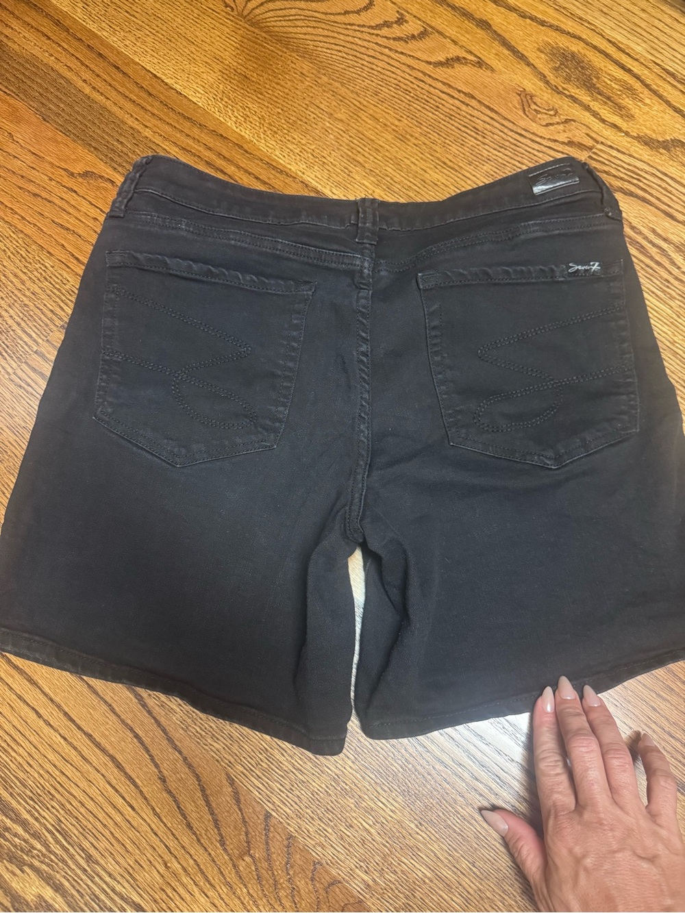 Seven7 Black Women's Casual Denim Shorts size 12 from Nordstrom never worn